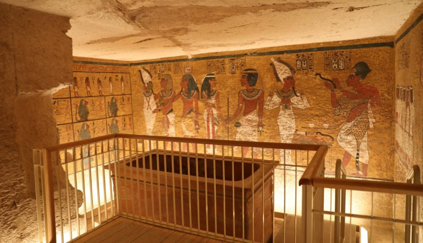The Golden Pharaoh tomb of Tutankhamun